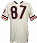1971 Steve Delong Chicago Bears Game Worn Durene Jersey w/ 4 Repairs (MEARS A9.5)