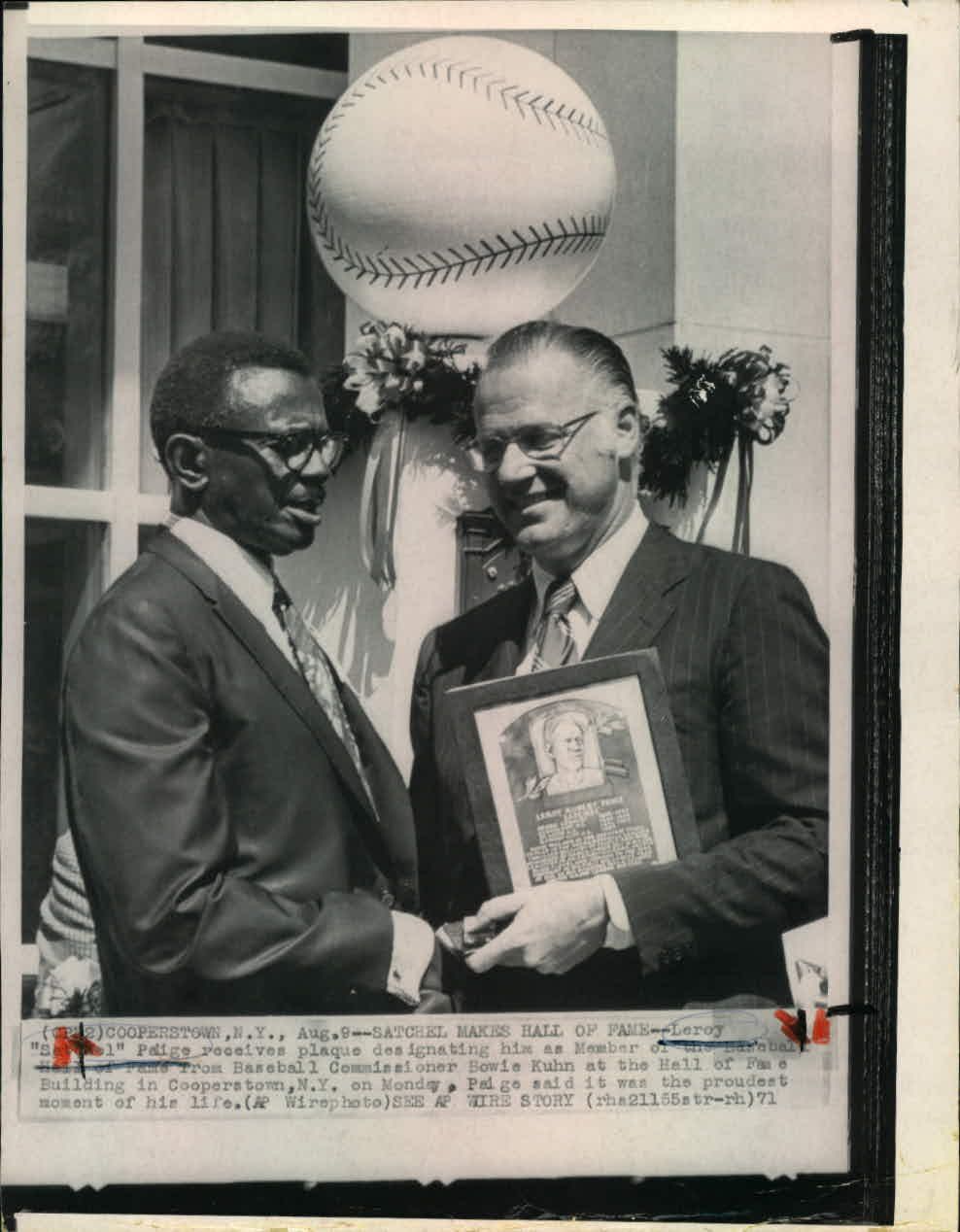 Lot Detail - 1959-83 Satchel Paige Cleveland Indians Atlanta