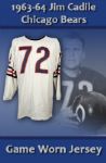 1963-64 Jim Cadile Chicago Bears Game Worn Durene Jersey w/Heavy Use 23 Repairs (MEARS LOA) Championship Season  (MEARS A10)