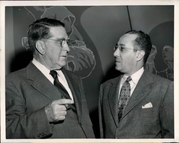 1940s circa Branch Rickey Brooklyn Dodgers "The Sporting News Collection Archives" Original Photo (Sporting News Collection Hologram/MEARS Photo LOA) - Lot of 9