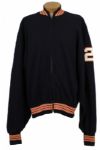 1980s Matt Suhey Chicago Bears Game Worn Heavy Wool Sideline Jacket (MEARS Auction LOA) 