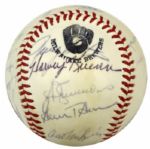 1982 Milwaukee Brewers Team Signed Baseball w/ 21 Sigs. Incl. Yount Molitor Vuckovich - JSA 