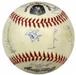 1982 Milwaukee Brewers Team Signed Baseball w/ 21 Sigs. Incl. Yount Molitor Vuckovich - JSA 