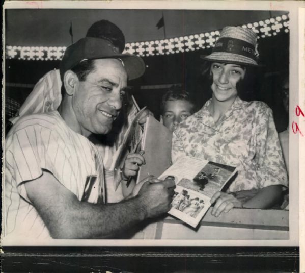 1965 Yogi Berra New York Mets "St. Petersburg Times Archives" Original 6.5" x 7.25" Photo (St. Petersburg Times Hologram/MEARS Photo LOA)