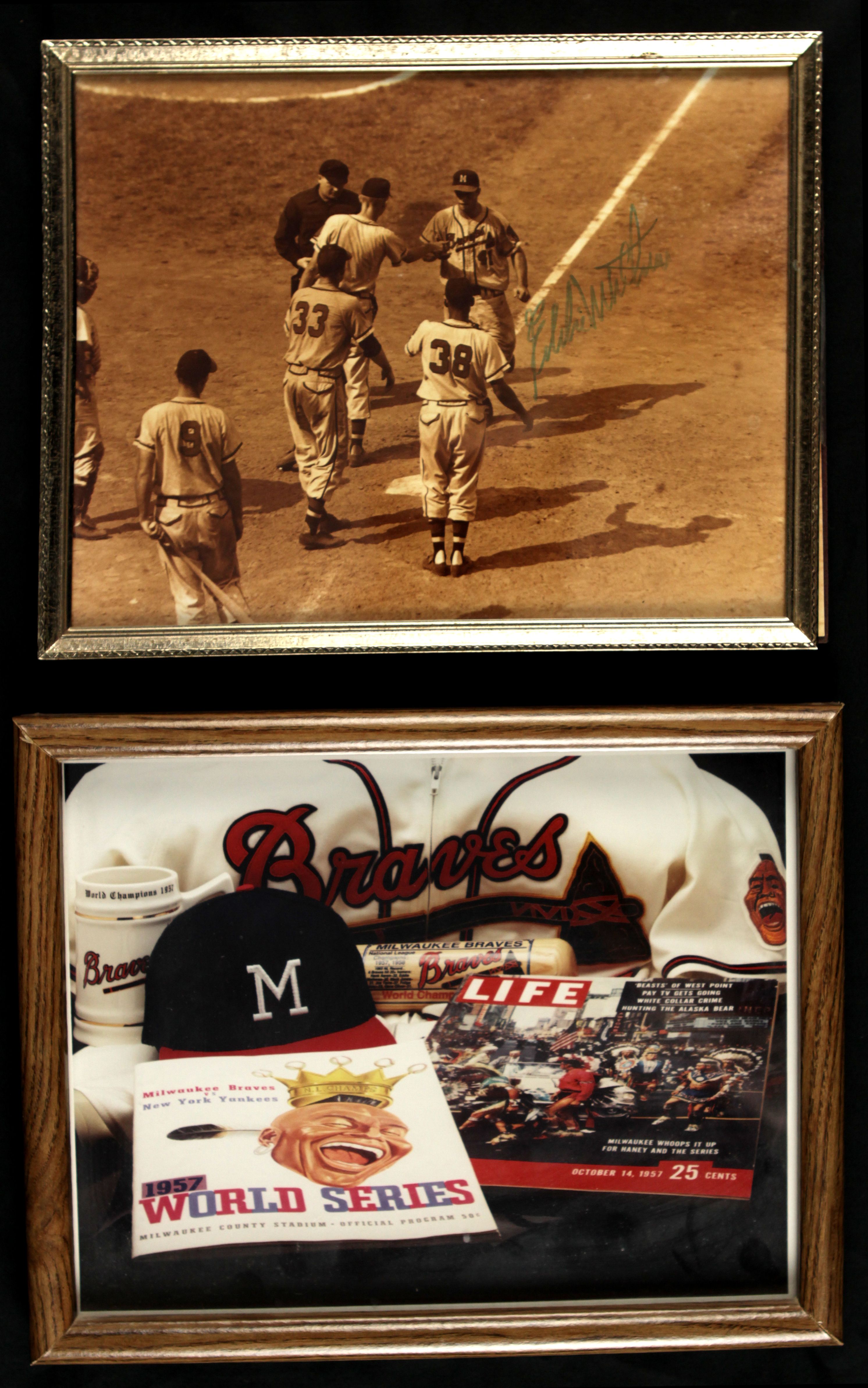 Eddie Mathews Signed Authentic Milwaukee Braves Uniform Jersey & Pants —  Showpieces Sports