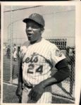 1974 Willie Mays New York Mets "St. Petersburg Times Archives" Original 6.5" x 8.5" Photo (St. Petersburg Times Hologram/MEARS Photo LOA)