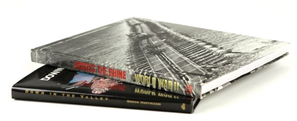 Hank Aaron Milwaukee Braves Down in the Valley Signed Book & Warren Spahn Across the Rhine Book - JSA 