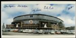 Milwaukee Braves Multi Signed 24 1/2" x 13" Print w/ Johnny Logan Felix Mantilla Sisti - JSA 