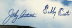 Milwaukee Braves Multi Signed 24 1/2 x 13 Print w/ Johnny Logan Felix Mantilla Sisti - JSA 