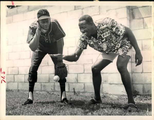 1962 Satchel Paige Goose Tatum Kansas City Monarchs "St. Petersburg Times Collection Archives" Original 6.5" x 8.5" Photo (St. Petersburg Times Collection Hologram/MEARS Photo LOA)