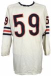 1967-68 Rudy Kuechenberg Chicago Bears Game Worn Durene Jersey w/ 2 Team Repairs (MEARS A9) 