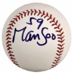 2000-06 Man Soo Lee Chicago White Sox Single Signed OML (Selig) Baseball South Korean Baseball Legend - JSA 