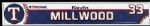 2008 Kevin Millwood Texas Rangers Locker Room Nameplate 