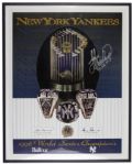 1996 John Wetteland New York Yankees Signed Poster - JSA 