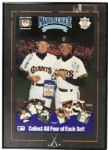 1990 Will Clark & Matt Williams San Francisco Giants Mothers Cookies Poster - JSA 