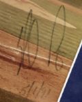 1991 Nolan Ryan Texas Rangers Signed 8 x 10 Photo Display With Full Ticket to Seventh No-Hitter - JSA 