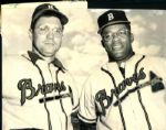 1952 Earl Torgeson and George Crowe Boston Braves "The Sporting News Collection Archives" Original 8" x 10" Photo (Sporting News Collection Hologram/MEARS Photo LOA)