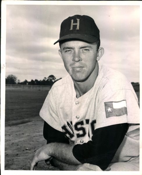1965 Jerry Grote Houston Colt .45s "The Sporting News Collection Archives" Original Photo (Sporting News Collection Hologram/MEARS Photo LOA)