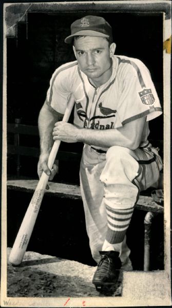 1942-57 Walker Cooper St. Louis Cardinals Milwaukee Braves Chicago Cubs "The Sporting News Collection Archives" Original Photos (Sporting News Collection Hologram/MEARS Photo LOA) - Lot of 6