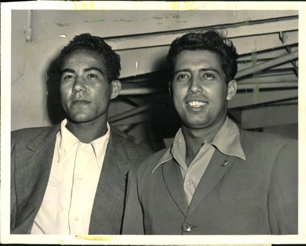 1940s Venezuelan Players Try Out For Brooklyn Dodgers "The Sporting News Collection Archives" Original 8" x 10" Photo (Sporting News Collection Hologram/MEARS Photo LOA)