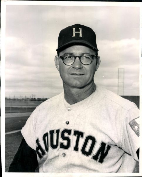 1965 Clint Courtney Houston Astros "The Sporting News Collection Archives" Original Photo (Sporting News Collection Hologram/MEARS Photo LOA)