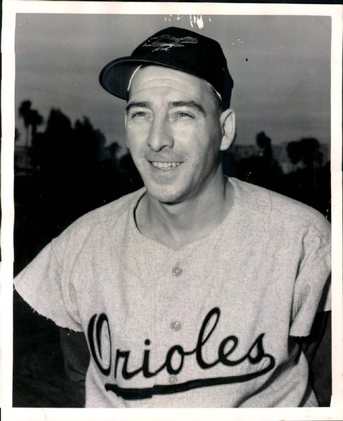 1955 Billy Cox Baltimore Orioles "The Sporting News Collection Archives" Original Photo (Sporting News Collection Hologram/MEARS Photo LOA)