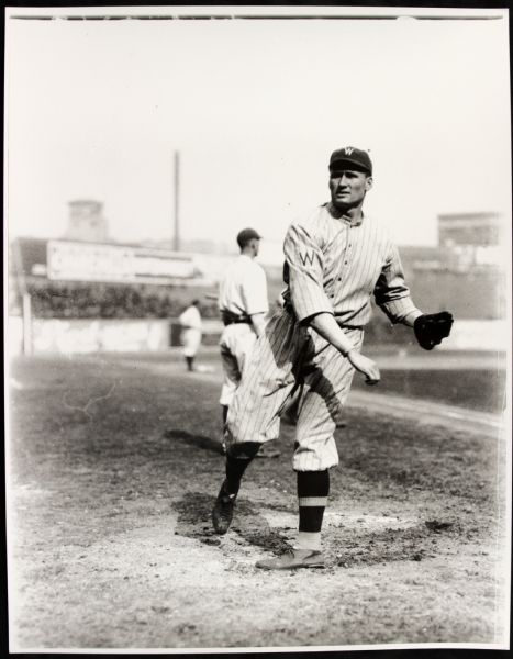 1918-23 Walter Johnson Washington Senators "TSN Archives" Charles Conlon Original 11" x 14" Print Hand Developed From Glass Plate Negative (MEARS LOA) Rare
