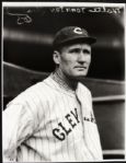 1933-35 Walter Johnson Cleveland Indians "TSN Archives" Charles Conlon Original 11" x 14" Print Hand Developed From Glass Plate Negative (MEARS LOA) Rare