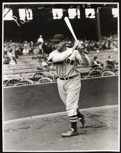 1936-37 Jimmie Foxx Boston Red Sox "TSN Archives" Charles Conlon Original 11" x 14" Print Hand Developed From Glass Plate Negative (MEARS LOA) Rare