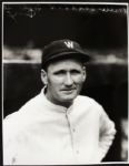 1924-25 Walter Johnson Washington Senators "TSN Archives" Charles Conlon Original 11" x 14" Print Hand Developed From Glass Plate Negative (MEARS LOA) Rare