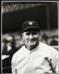 1924-25 Walter Johnson Washington Senators "TSN Archives" Charles Conlon Original 11" x 14" Print Hand Developed From Glass Plate Negative (MEARS LOA) Rare