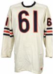 1970-73 Glen Holloway Chicago Bears Game Worn Durene Jersey w/ 3 Team Repairs Last Player to Wear #61 (MEARS A10 ) 