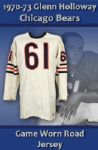 1970-73 Glen Holloway Chicago Bears Game Worn Durene Jersey w/ 3 Team Repairs Last Player to Wear #61 (MEARS A10 ) 