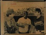 1974-88 Hank Aaron Atlanta Braves St. Petersburg Times Archives Original Photo (St. Petersburg Times Hologram/MEARS Photo LOA) - Lot of 9