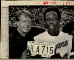 1974-88 Hank Aaron Atlanta Braves St. Petersburg Times Archives Original Photo (St. Petersburg Times Hologram/MEARS Photo LOA) - Lot of 9