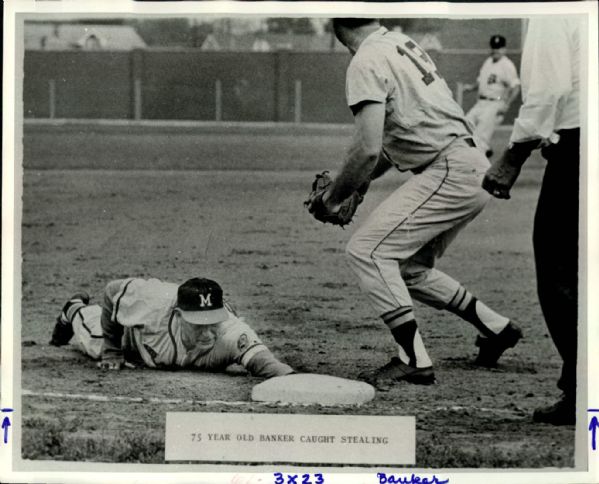 1958-71 Edd Roush Milwaukee Braves "The Sporting News Collection Archives" Original Photo (Sporting News Collection Hologram/MEARS Photo LOA) - Lot of 4