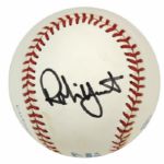 1984-94 Robin Yount Milwaukee Brewers Single-Signed OAL (Brown) Baseball & Card - JSA