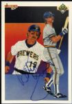 1984-94 Robin Yount Milwaukee Brewers Single-Signed OAL (Brown) Baseball & Card - JSA