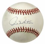 1984-94 Paul Molitor Milwaukee Brewers Single-Signed OAL (Brown) Baseball & Card - JSA 