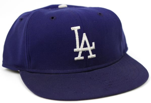 Walt Alston Los Angeles Dodgers Signed Authentic Pro KM Cap w/Original Advertising Flier In-Place on Inside - JSA 