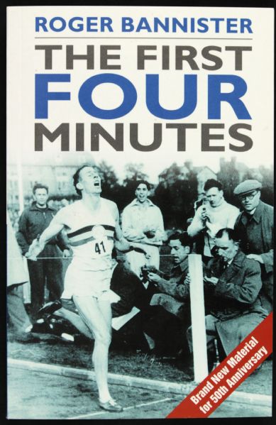 2004 Roger Bannister Signed The First Four Minutes Book - JSA 