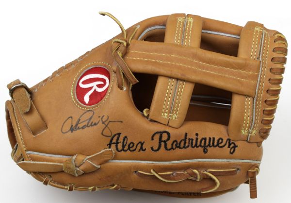 1999 Alex Rodriguez Seattle Mariners  Signed Rawlings Professional Model Glove w/ Name Embroidered - JSA 
