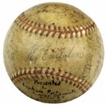 1939 Milwaukee Brewers Team Signed Baseball w/ 19 Sigs. (MEARS Auction LOA)