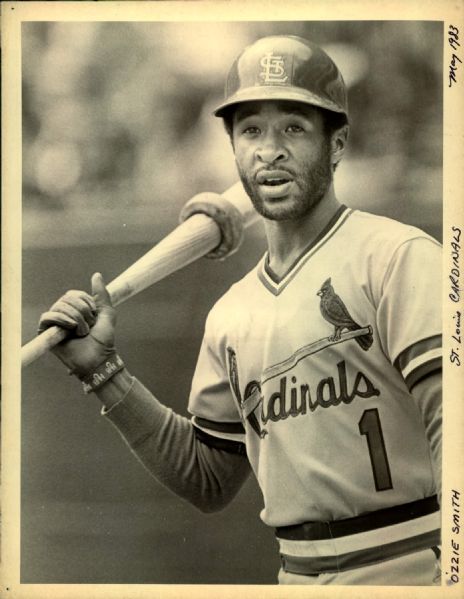 1981-93 Ozzie Smith St. Louis Cardinals San Diego Padres "The Sporting News Collection Archives" Original Photos (Sporting News Collection Hologram/MEARS Photo LOA) - Lot of 12