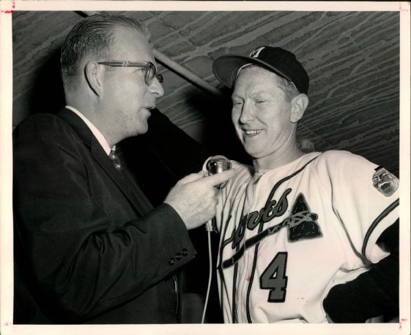 1957 Red Schoendienst Milwaukee Braves "The Sporting News Collection Archives" Original 8" x 10" Photo (Sporting News Collection Hologram/MEARS Photo LOA)