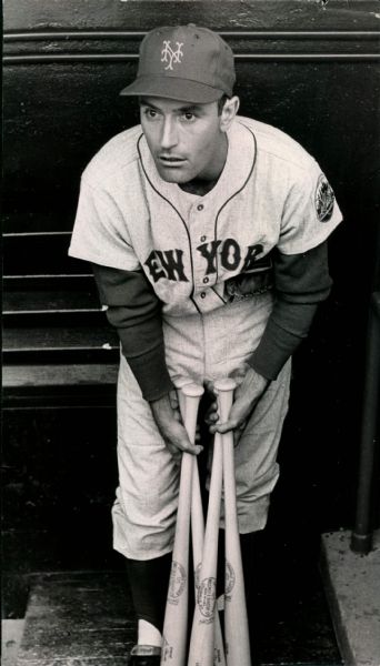 1963 Jimmy Piersall Casey Stengel New York Mets "The Sporting News Collection Archives" Original Photos (Sporting News Collection Hologram/MEARS Photo LOA) - Lot of 2