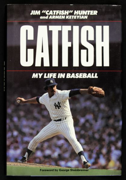 1988 Jim Catfish Hunter New York Yankees Oakland As Signed Catfish Book - JSA 
