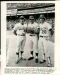 1975 Tom Seaver and Don Sutton New York Mets and Los Angeles Dodgers "The Sporting News Collection Archives" Original 8" x 10" Photo (Sporting News Collection Hologram/MEARS Photo LOA)