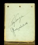 1929 Leo Gabby Hartnett Chicago Cubs Signed Parchment - JSA
