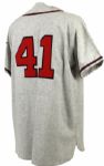 1990s Eddie Mathews Milwaukee Braves Signed Mitchell & Ness Jersey - JSA 